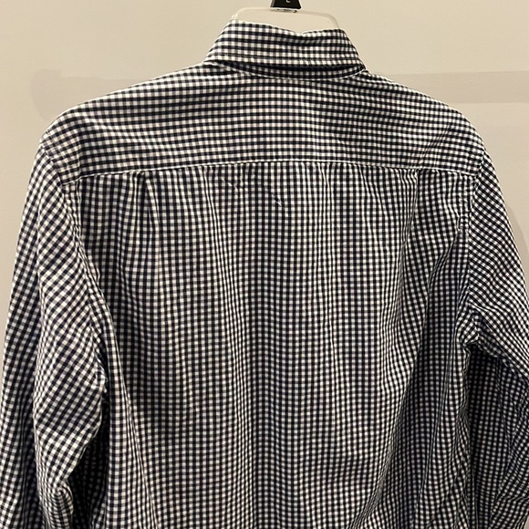 J. Crew Slim Fit Black & White Checkered Long Sleeve Button Down Sz Med - Picture 4 of 4